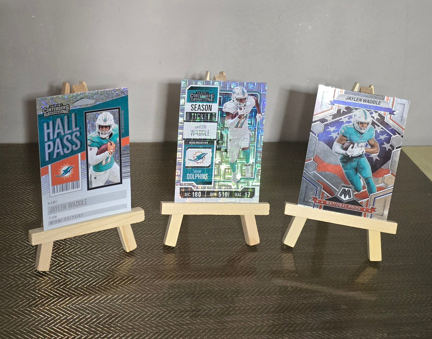 Lot 3 Cartes Football US NFL Jaylen WADDLE