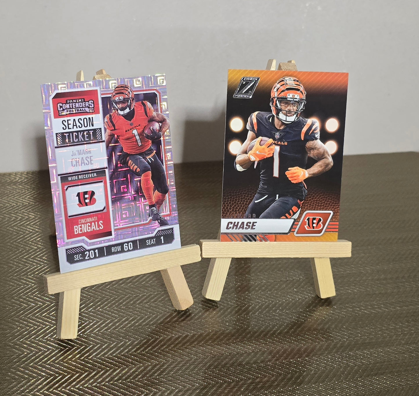 Lot 2 Cartes Football US NFL JA'MARR CHASE