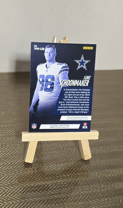 Carte Patch Football NFL LUKE SCHOONMAKER