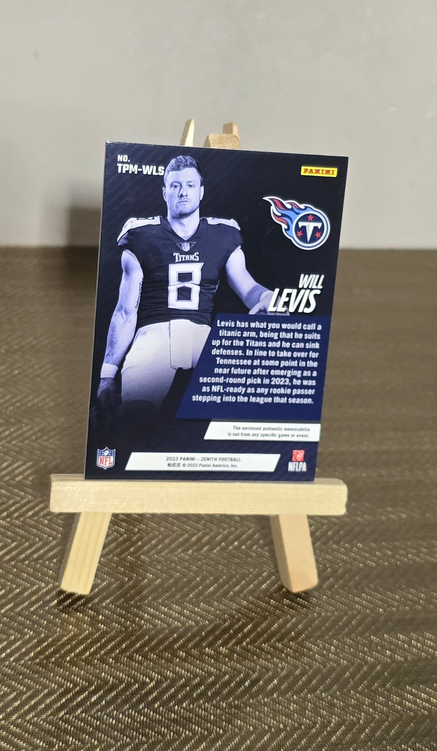 Carte Patch Football NFL WILL LEVIS