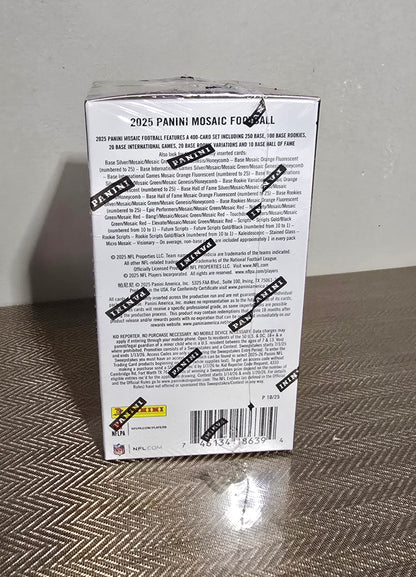 2025 Panini Mosaic Cartes Football NFL Hobby Blaster Box
