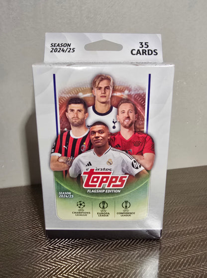 2024-25 Topps UEFA Club Competitions Cartes Foot Soccer Hanger Box