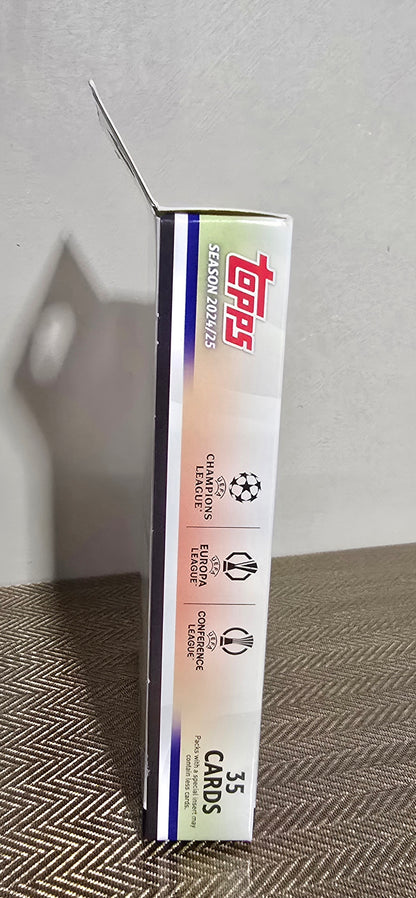 2024-25 Topps UEFA Club Competitions Cartes Foot Soccer Hanger Box