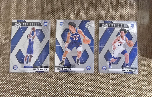 Lot 3 Cartes collection sport Basketball NBA JARED Mc CAIN