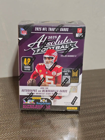 2025 Panini Absolute Cartes Football NFL Blaster Box