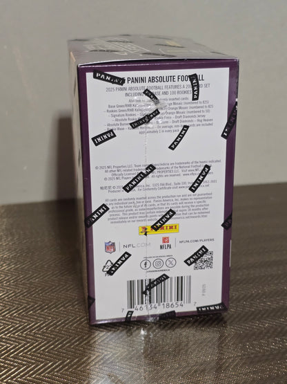 2025 Panini Absolute Cartes Football NFL Blaster Box
