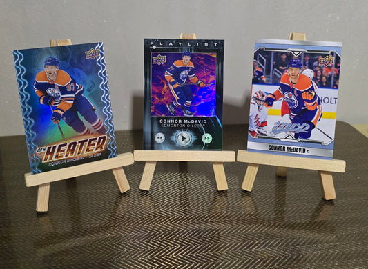 Lot 3 Cartes Collection Hockey CONNOR MC DAVID