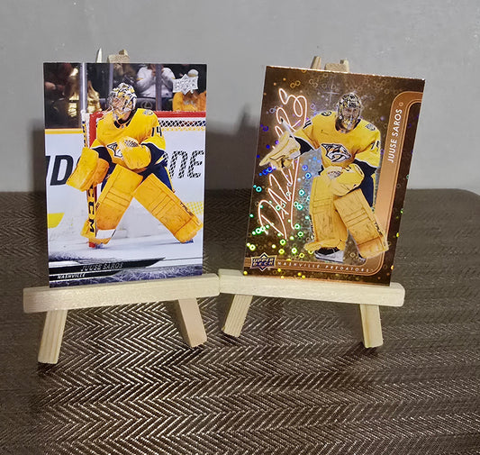 Lot 2 Cartes Collection Hockey NHL - JUUSE SAROS