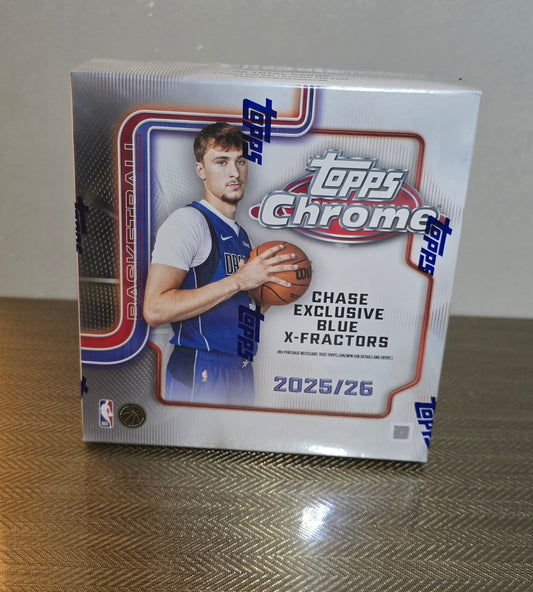 2025-26 Topps Chrome Cartes Basketball NBA Méga Box