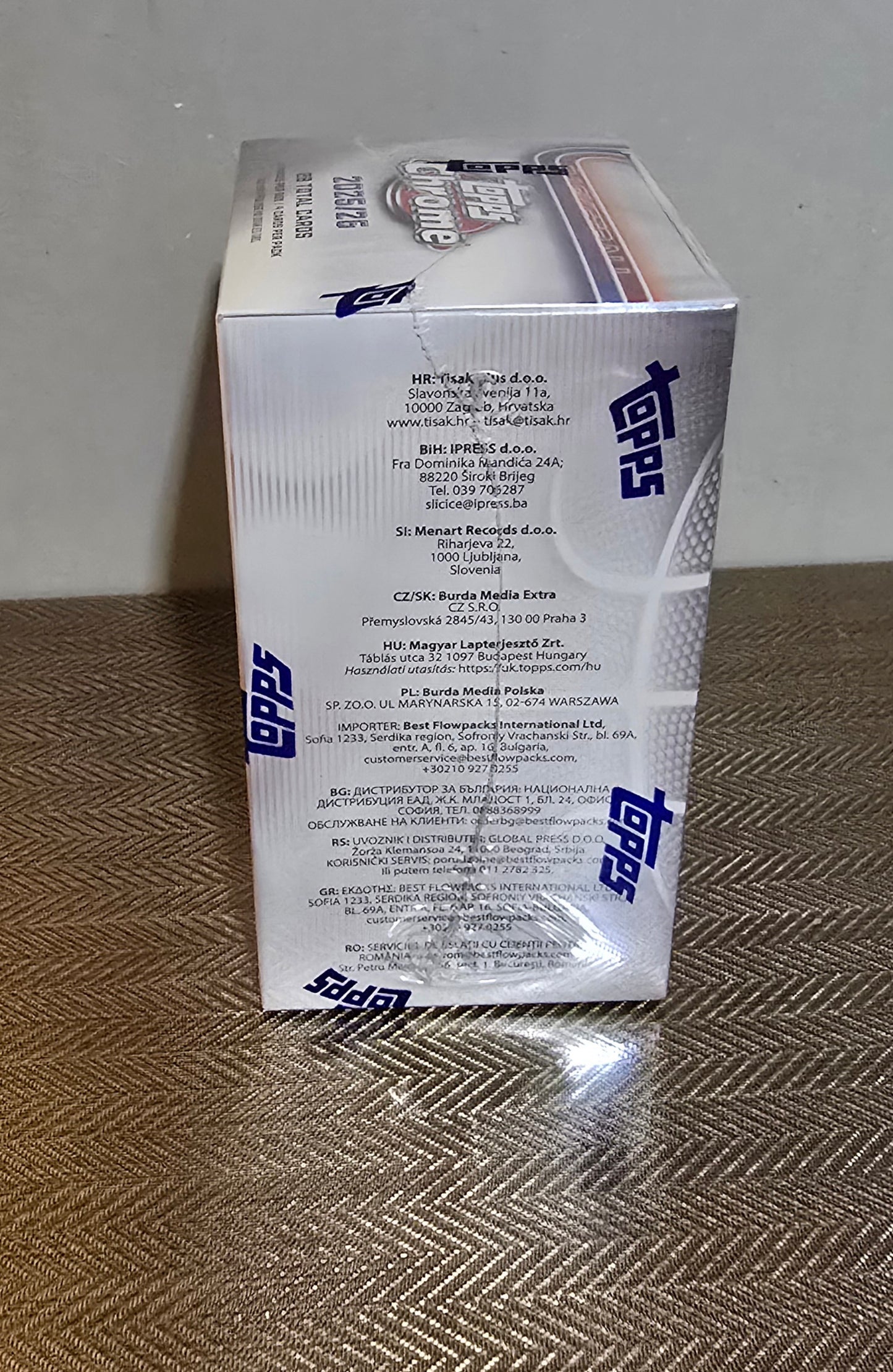 2025-26 Topps Chrome Cartes Basketball NBA Blaster Box