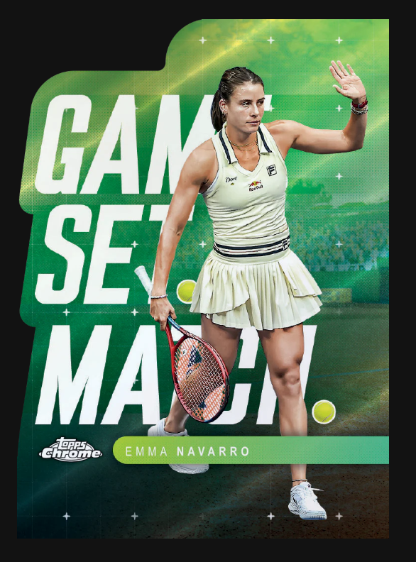 2025 Topps Chrome Cartes Tennis Hobby Box