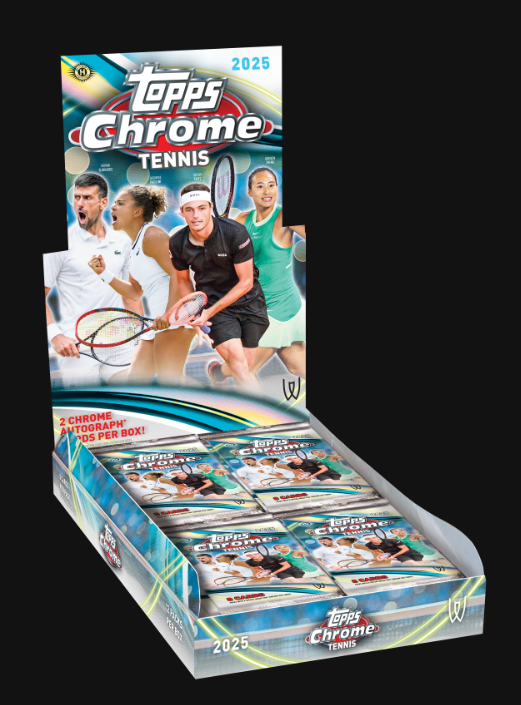 2025 Topps Chrome Cartes Tennis Hobby Box