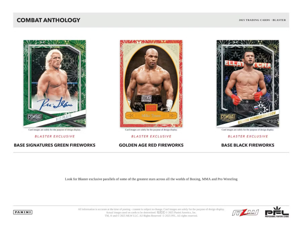 2025 Panini Combat Anthology Cartes Blaster Box