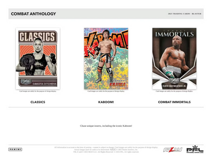 2025 Panini Combat Anthology Cartes Blaster Box