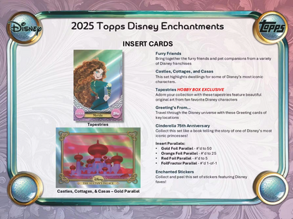 2025 Topps Cartes Disney Wonder Winter Méga Box