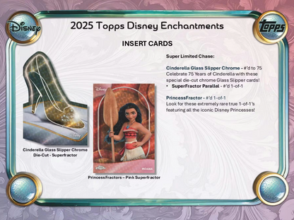 2025 Topps Cartes Disney Wonder Winter Méga Box