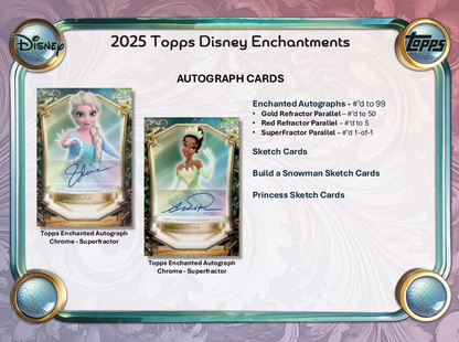 2025 Topps Cartes Disney Wonder Winter Méga Box