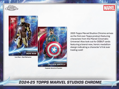 2025 Topps Chrome Cartes Marvel Studios Blaster Box