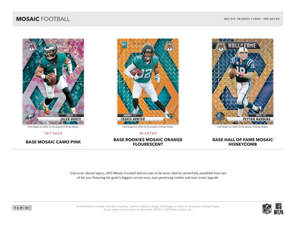 2025 Panini Mosaic Cartes Football NFL Blaster Box