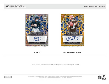 2025 Panini Mosaic Cartes Football NFL Blaster Box