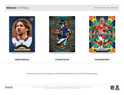 2025 Panini Mosaic Cartes Football NFL Blaster Box