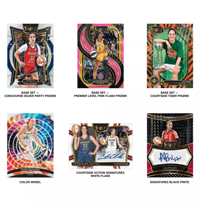 2025 Panini Select WNBA Cartes Basketball Blaster Box