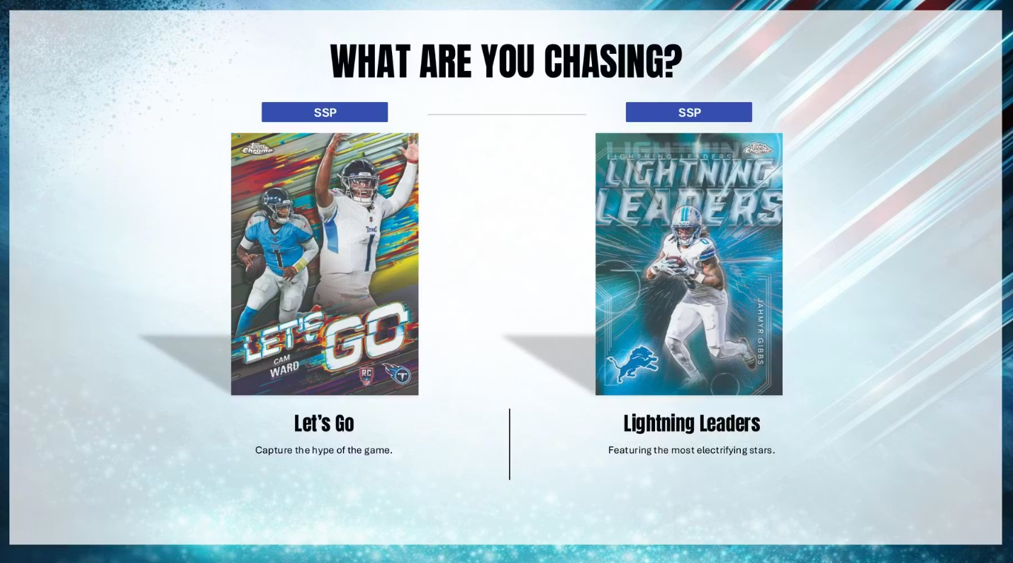 2025 Topps Chrome Cartes Football NFL Blaster Box