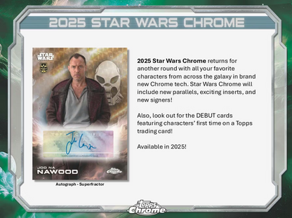 2025 Topps Chrome Cartes Star Wars Blaster Box