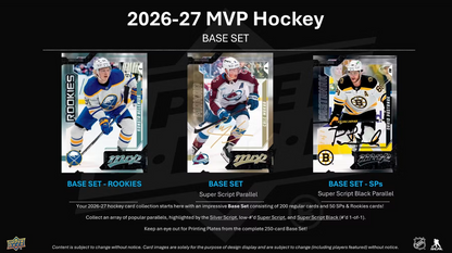 2026-27 Upper Deck MVP  Cartes Hockey NHL Hobby Box