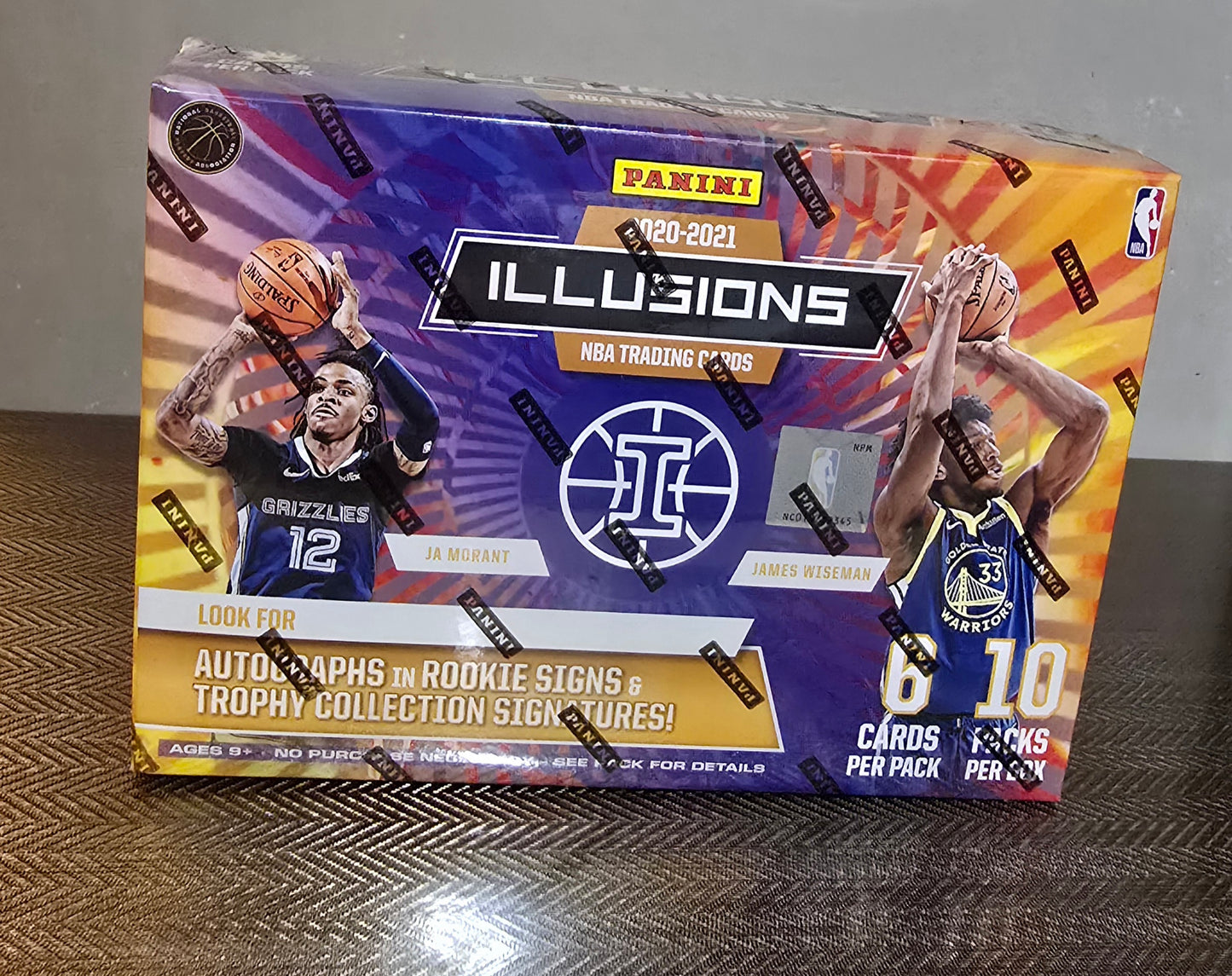 2020-21 Panini Illusions Cartes Basketball NBA Méga Box (Sapphire and Yellow Parallels)