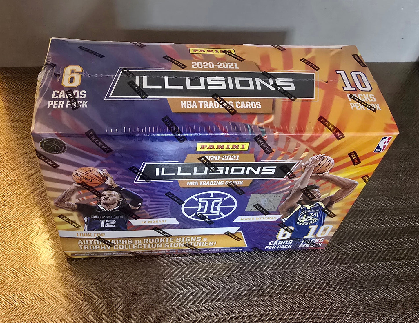 2020-21 Panini Illusions Cartes Basketball NBA Méga Box (Sapphire and Yellow Parallels)