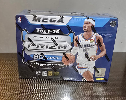 2024-25 Panini Prizm Cartes Basketball NBA Méga Box (Red Ice Prizms)