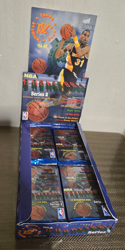 1994-95 Topps Stadium Club Series 2 Cartes Basketball NBA Pack