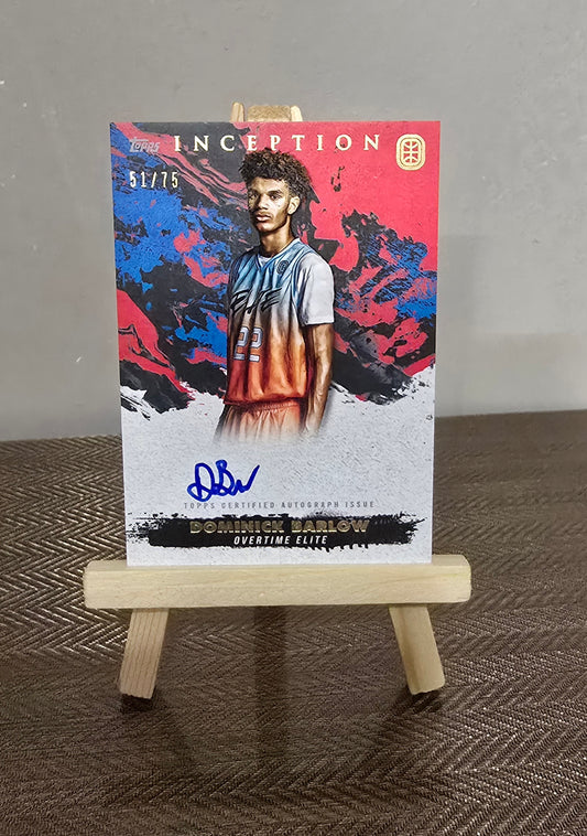 Carte Autographe 51/75 collection sport Basketball DOMINICK BARLOW