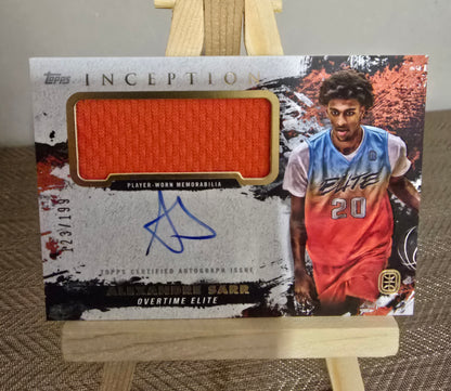 Carte Autographe On card + Patch  123/199 collection sport Basketball ALEXANDRE SARR