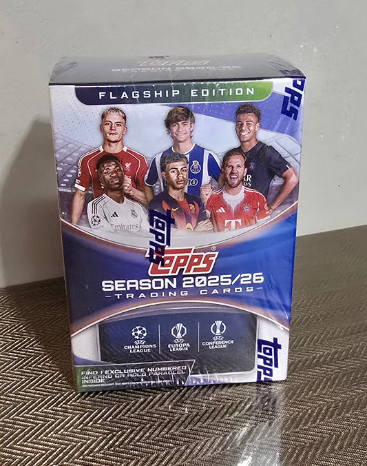 2025-26 Topps UEFA Club Competitions Cartes Foot Soccer Blaster Box
