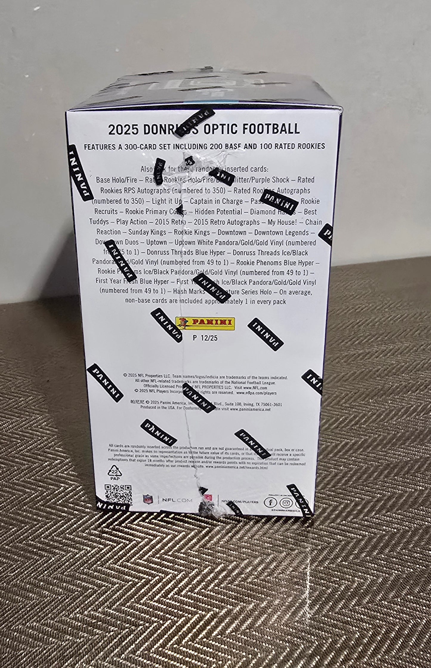 2025 Panini Donruss Optic Cartes Football NFL Blaster Box