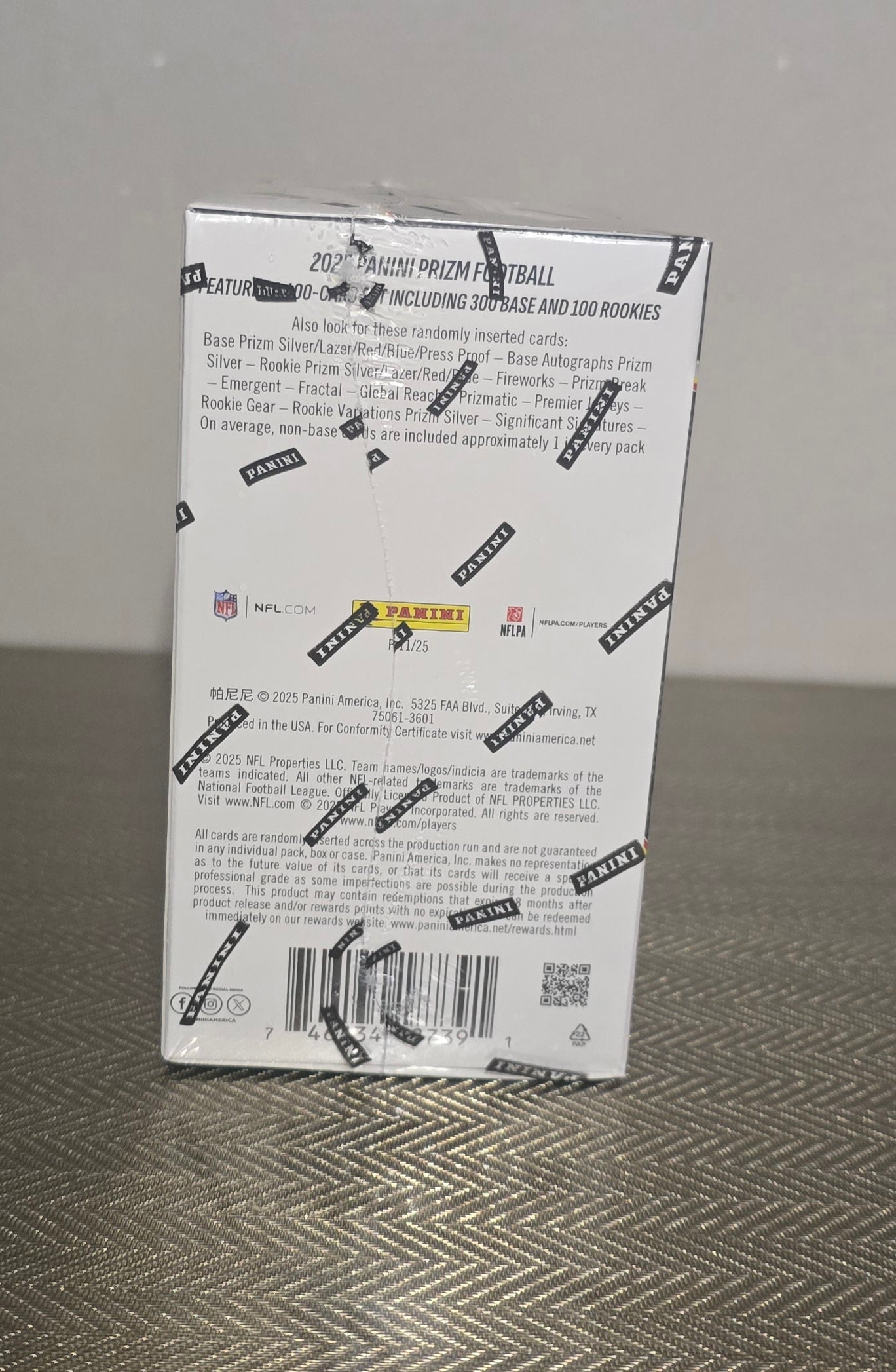 2025 Panini Prizm Cartes Football NFL Blaster Box