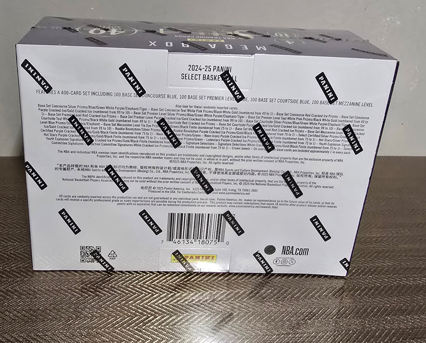 2024-25 Panini Select Cartes Basketball NBA Méga Box
