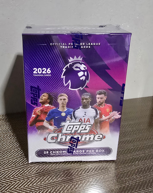 2026 Topps Chrome Premier League EPL Cartes Foot Soccer Blaster Box