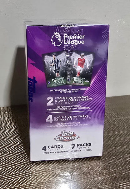 2026 Topps Chrome Premier League EPL Cartes Foot Soccer Blaster Box