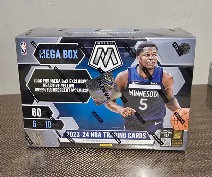2023-24 Panini Mosaic Cartes Basketball NBA Méga Box (Yellow & Green Parallels)