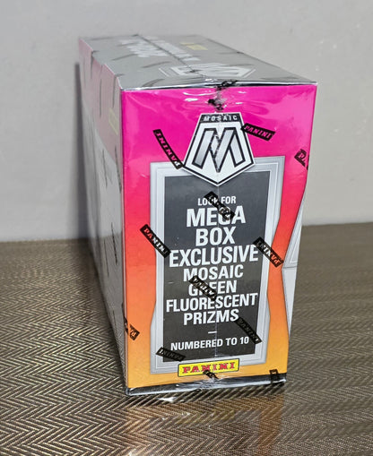 2020-21 Panini Mosaic Cartes Basketball NBA Méga Box ( Green Fluorescent Prizms)