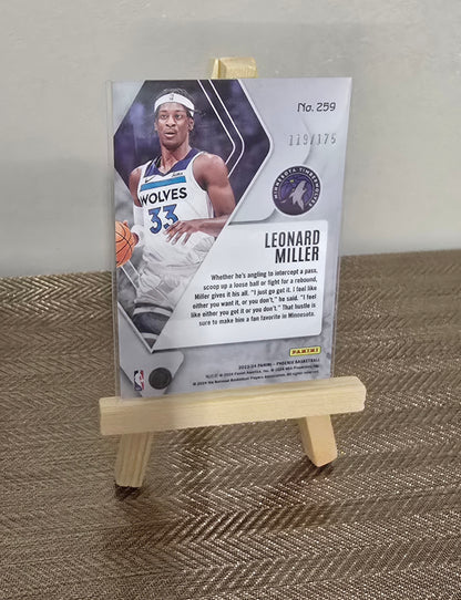 Carte numérotée # 119/175 collection sport Basketball NBA LEONARD MILLER