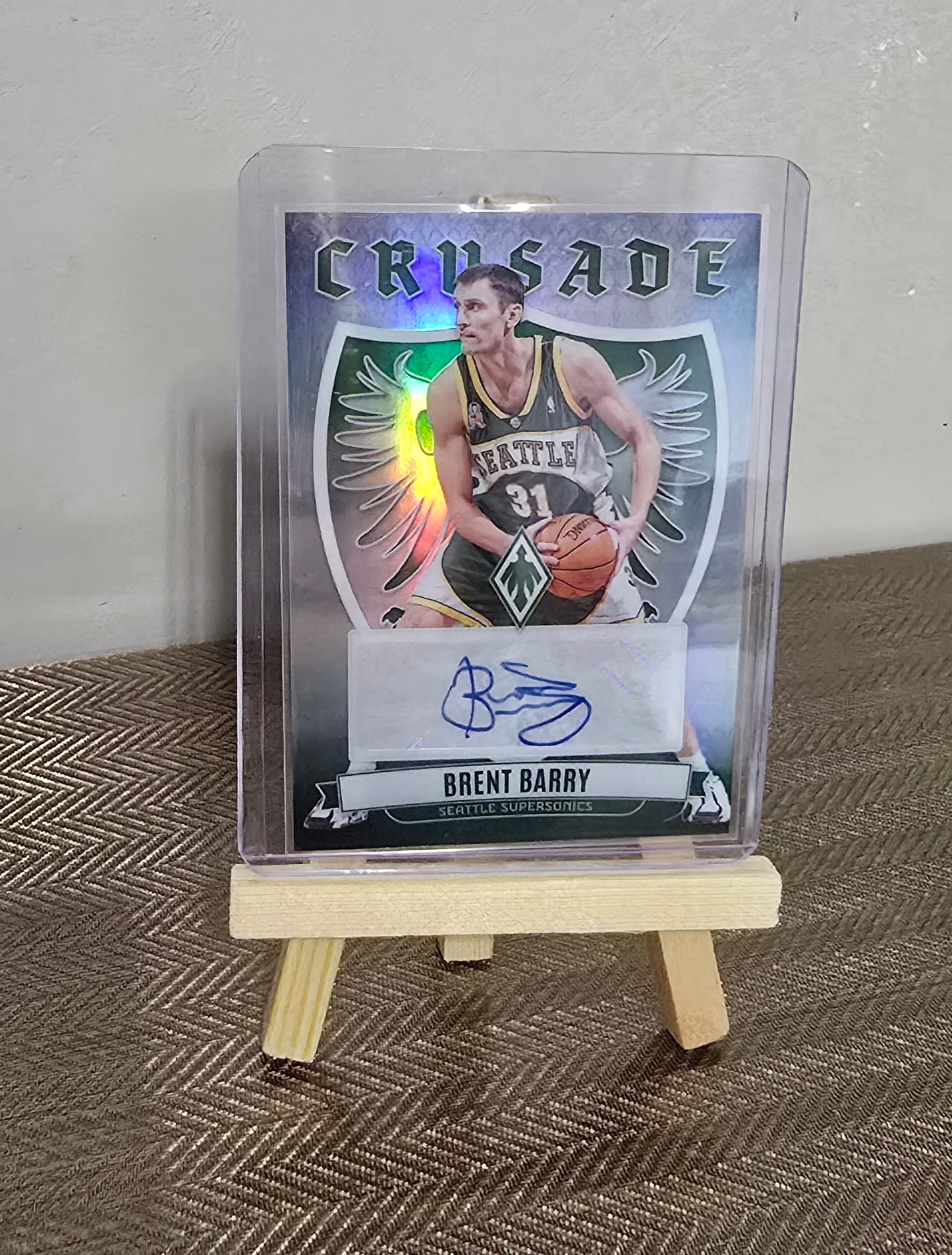 Carte Autographe collection sport Basketball NBA BRENT BARRY