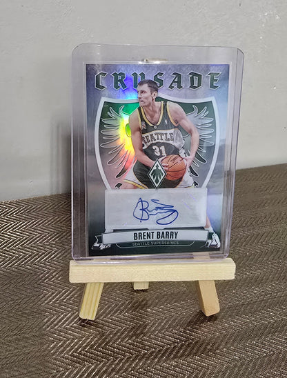 Carte Autographe collection sport Basketball NBA BRENT BARRY
