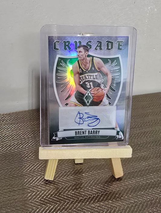 Carte Autographe collection sport Basketball NBA BRENT BARRY