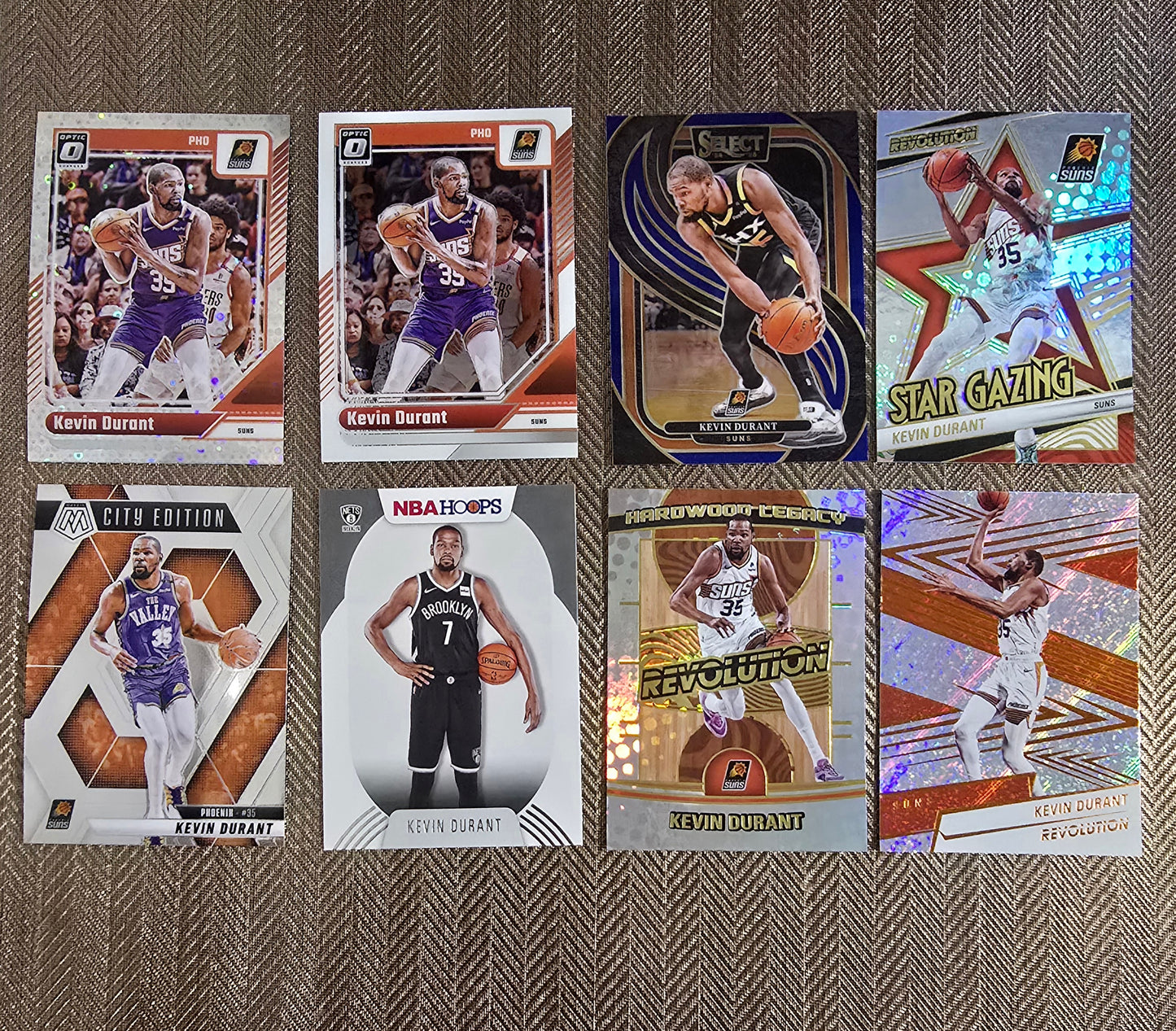 Lot 8 Cartes collection sport Basketball KEVIN DURANT
