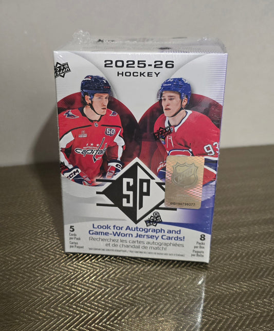 2025-26 Upper Deck SP Cartes Hockey NHL Blaster Box