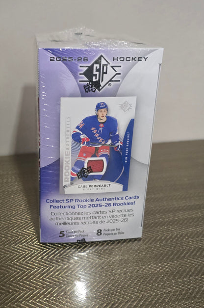 2025-26 Upper Deck SP Cartes Hockey NHL Blaster Box